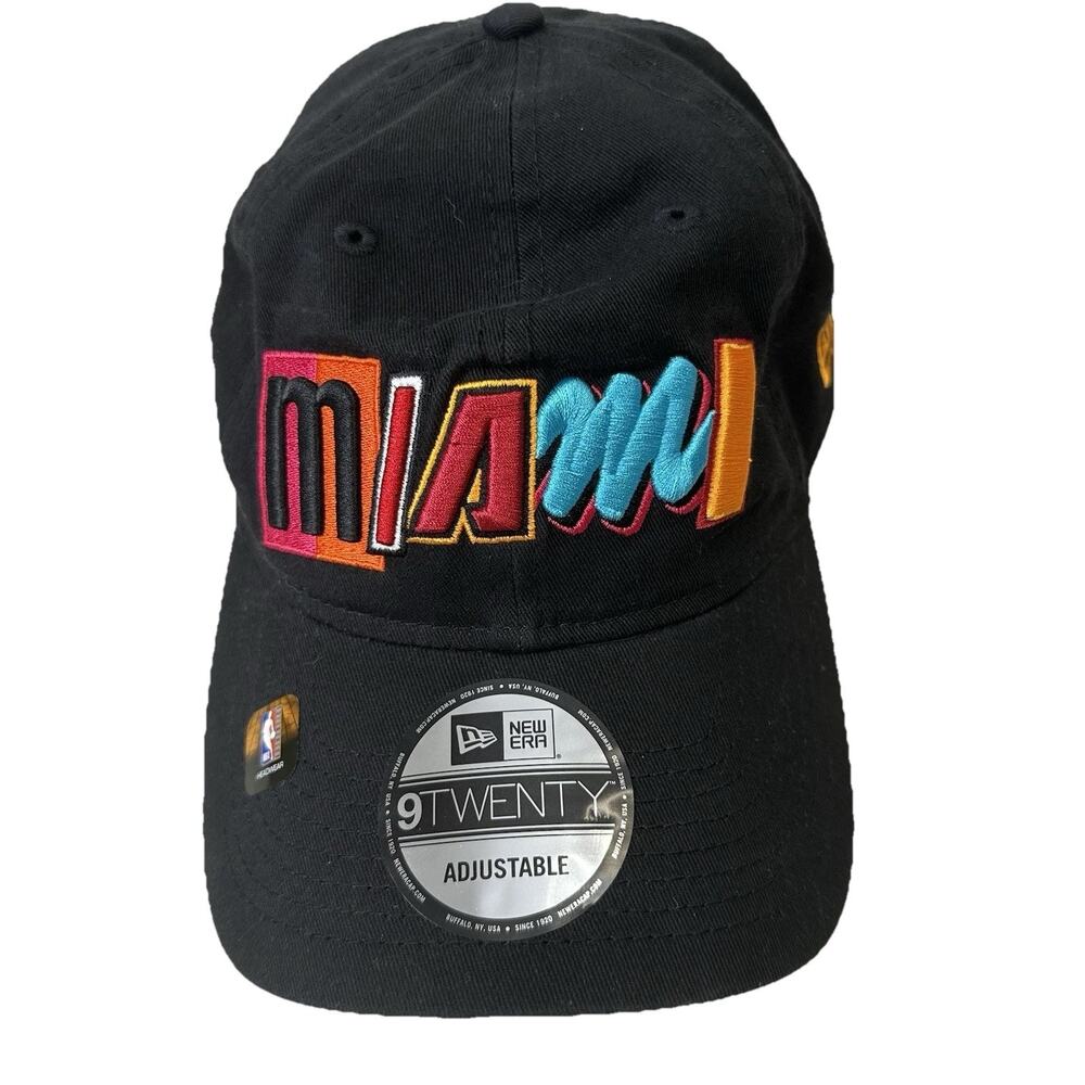 RARE New Era 9TWENTY Miami Heat City Edition MASHUP MIXTAPE Hat - NWT Strapback